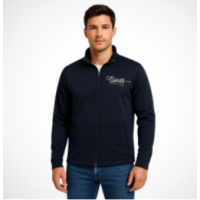 Premium Zipper Fleece Hoodie – Front Zip Closure, Plush Lining, Split Pockets, Cotton-Poly Blend, Custom Print or Embroidery, Ribbed Cuffs, Versatile for Layering, Unisex Fit, Easy Care, All Sizes
